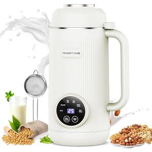 7 in 1 Nut Milk Maker Machine 28oz Automatic Milk Maker for Homemade Coconut, Oat, Soy, Plant-Based Milk, Juice with 18H Delay Start/6H Keep Warm/Self Cleaning (Cream)