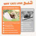 Cat Window Perch Cloud Shape, Large Cat Hammock Bed Washable