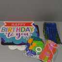 BLUE PANDA Happy Birthday Rainbow Car Decorations for Parade, Balloons, Banner, and Signs - Happy Birthday Banner - Pandas - Rainbow Balloon - Valentines Confetti - Space Party Decorations