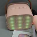 Karaoke Machine for Kids Adults, Bluetooth Mini Speaker with 2 Wireless Microphones, Birthday Valentine's Gifts Toys for Girls Ages 3, 4, 5, 6, 7, 8, 9, 10, 12+ Years Old Toddler Family (P-Ink)