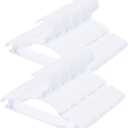 100 Pack White Baby Nursery Closet Hangers, Non-Slip Laundry Infant Pant Hanger for Newborn Clothes Gift, Ultra-Thin Plastic Hanger for Girl Boy Toddler Kid