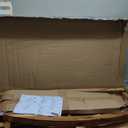 Outsunny Outdoor Rocking Chair, Patio Wooden Rocking Chair with Smooth Armrests, High Back for Garden, Balcony, Porch, Supports Up to 353 lbs, Black (1 Pack)