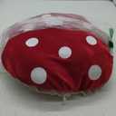 Zoooyawn Mushroom Hat Renaissance Medieval Costume Cosplay Victorian Fairy Accessories Party Retro Red Mushroom Hat for Cosplay Halloween Women Adult, Oversized with Wide Brim