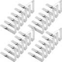 Tablecloth Clips, Set of 24 Extra Large Table Cover Cloth Clamps for Home Party & Picnic(Up to 2.7") (Silver)