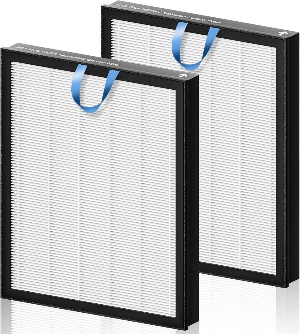 Vital 200S Replacement Filter Compatible with LEVOIT Vital 200S and Vital 200S-P Air Purifier, 3-in-1 H13 Grade True HEPA High-Efficiency Activated Carbon, Vital 200S-RF, 2 Pack, White