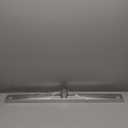 SaniteModar Linear Shower Drain, Shower Drain 32 inch 2 in 1 Tile Insert and Flat Cover, Brushed 304 Stainless Steel Linear Drain with Leveling feet and Hair Strainer