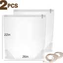 2 Pack 22"26" Turkey Brine Bags Extra Large brine bags for Turkey Holds up 40lb, Thickened Turkey Brining Bags with 2 removable zipper assist clips and Cotton Strings, turkey marinade bag