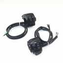 Motorcycle Handlebar Control Switch Kit, 1 Inch/25mm, Black, for Harley Dyna Fatboy Sportster Softail Touring 1996-2013