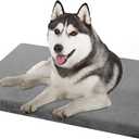 EMPSIGN Stylish Dog Bed Mat Dog Crate Pad Mattress Reversible (Cool & Warm), Water Proof Linings, Removable Machine Washable Cover, Firm Support Pet Crate Bed for Small to XX-Large Dogs, Grey (L(35"*22"*3"))