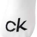 Calvin Klein Mens No Show Socks - 3 Pack Cotton Blend Stretch Soft Cushioned Athletic Casual Low Cut Socks for Men (White)