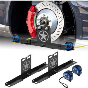 Heavy-Duty Toe Alignment Plate Tool  No Caliper Removal Needed, Includes 2 Imperial Tape Measures  Universal Automotive Alignment Tools Fit for Cars, Trucks, and SUVs (Pentagram)