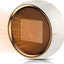 Space Heater, Portable Electric PTC Ceramic Heaters for Indoor Use, 2S Efficient Heating, Tip-Over & Overheat Protection, Quiet Small Mini Desk Heater for Bathroom Home Office Bedroom (Beige)