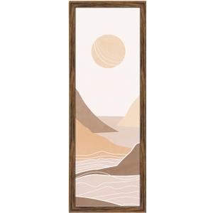 10x30 Frame Rustic Brown, Distressed 30x10 Picture Frame, Art Pic Hanging Poster Frame, 10 by 30 Gallery Family Concert Portrait Wall Photo Frame Anniversary/Birthday/Wedding/Thank you/Christmas Gift