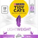 Purina Tidy Cats LightWeight With Glade Clean Blossoms Multi-Cat, Clumping, Low Dust, Scented Cat litter - 17 lb. Box