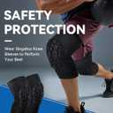 Knee Pads Sports, Basketball Baseball Knee Brace for Men Women Kids Volleyball,Football, Dance-1 Pair (Large)