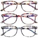 5 Pack Reading Glasses Blue Light Blocking for Women,Computer Readers with Spring Hinge (Multicolor-c2)