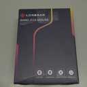 LORERAN Bluetooth Wireless Mouse, 3 Modes Bluetooth 5.0 & 3.0 2.4G Wireless Portable Optical 4800 DPI Mouse with USB Nano Receiver, for Laptop, MacBook Pro Air, PC, Computer (White)