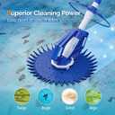 VINGLI Pool Vacuum Cleaner Automatic Sweeper Swimming Pool Creepy Crawler Vacuum with 33FT Hoses (Navy Blue&White)