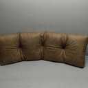 Klear Vu The Gripper Omega Non-Slip Tufted Bench Cushion for Indoor Furniture, Entryway Storage, Bay Window, Corner Nook or Piano Seat, 43 Inches, Brown