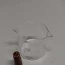 BCnmviku Double Spouts 150ML /5OZ Measuring Triple Pitcher Milk Cup with Wood Handle Espresso Shot Glasses Parts Clear Glass (1)