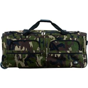 Rockland Rolling Duffel Bag, Black, 22"