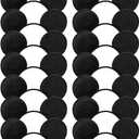 CHuangQi 20pcs Mouse Ears Headband, Solid Black (20 Count (Pack of 1))
