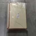 Tuza 4-Pack Large Fabric Storage Bins with Lids, Foldable Storage Boxes with Lids for Organizing, Decorative Storage Boxes with Handles for Home, Bedroom, Closet, Office(Khaki, Medium)