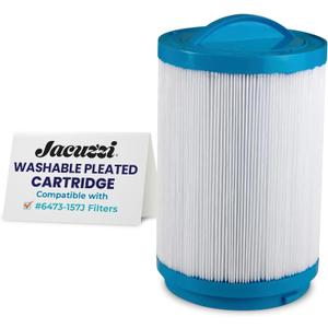 Hot Tub Things Spa Filter Cartridge 40SqFt - Replacement Filter Part# 6473-157J for J-400 & J-500 Series, Dual-Stage Filtration, Spa Water Cleaner, Washable Pleated Cartridge, Easy Installation
