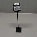 Compact Cordless Table Lamp, Rechargeable LED Night Light, Dual Light Source (RGB Top & Warm Bottom), Touch Control & Timer, Metal Lamp for Bedroom & Kids Room (Black 1pack)