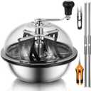 VIVOSUN 13 inch Bud Leaf Bowl Trimmer- Clear Visibility Dome, Sharp Stainless Steel Blades for Spin Cut & Solid Metal Gear Box, Hand Pruner Included (Upgraded Version)