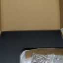 fuqing Corner Floating Shelves for Storage, Set of 3, Solid Wood, Wall Mount Wooden Display Shelf for Bathroom Bedroom Kitchen Garage, Black (Invisible Bracket, Black)