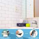 Art3d 102-Piece Peel and Stick Wall Tile for Kitchen Backsplash, Bathroom, Fireplace, 3in. 6in. Stick on Subway Tile, Glossy White