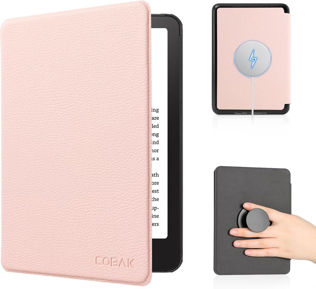 CoBak Magnetic Case for 6" Kindle 2024 and 2022 (11 Generation) - Compatible with PopSockets/UGREEN/Anker Magnetic Grip and Stand, Auto Sleep and Wake, Premium Protective Case for Kindle Basic, Pink CoBak Magnetic Case for 6" Kindle 2024 and 2022 (11 Generation) - Compatible with PopSockets/UGREEN/Anker Magnetic Grip and Stand, Auto Sleep and Wake, Premium Protective Case for Kindle Basic, Pink