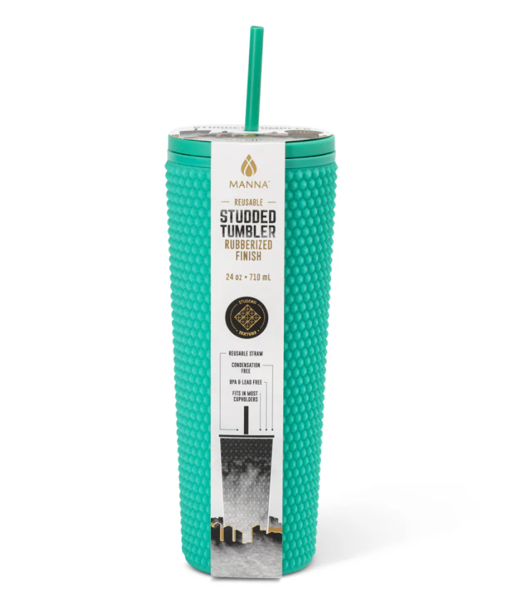 Manna™ Studded Tumbler Green, 24 oz 