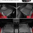 Floor Mats & Cargo Liner & Seatback Mat Fit for 2018-2026 Jeep Wrangler JL Unlimited 4-Door - Custom Fit TPE Floor Liners, Door Sill Guards, Trunk Mat - Full Interior Protection