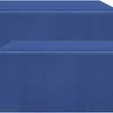 2 Pack Fitted Table Clothes-96 x 30 Inch Rectangle Tablecloths for 8 Foot Tables , Washable Polyester 8FT Table Cover for Parties, Holiday Dinner, Wedding, Trade Show (8FT | 2 Pack, Royal Blue)