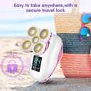 Electric Razors for Women-5D Floating Head IPX7 Waterproof Wet Dry Leg Hair Trimmer, USB-C Rechargeable 90Min Battery, Gentle Facial Bikini Hair Removal with LED Display & Travel Lock