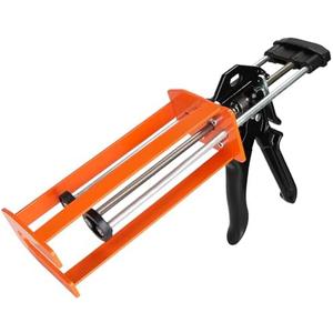 Dual Component Caulking Gun 450ML / 600ML / 650ML (1:1 & 2:1), Manual 2 Part Epoxy Gun for Panel Bonding Adhesive, Structural Epoxy, Plastic & Fiberglass Repair