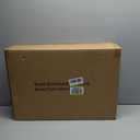 Stainless Steel Litter Box, Extra Large Litter Boxes for Big Cats, XL Metal Cat Litter Box with Lid, Anti-Urine Leakage, Non-Sticky, Include Cat Mat and Litter Scoop (Gray)