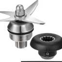 Frienda 3 Pieces Blender Blade Replacement Assembly Compatible with Vita-mix 5200 1151 1152 Accessories Wet Dry Ice Blade Assembly with Socket Wrench Drive Socket Kit Replacement Parts