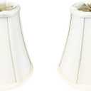 Royal Designs, Inc. BSO-704RC-7WH-2 True Bell Basic Lamp Shade with Round Clip, 3.75 x 7 x 6.75, White, 2-Pack