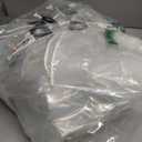 8x10FT Clear Waterproof Tarps(Increase Grommets,Windproof Rope +Ties) Poly Tarpaulin Outdoor Garden Rainproof Covering,Clear Vinyl Tarp with for Patio,for Covering Henhouse Porch Canopy Plant Camping