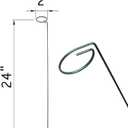 24 Inches Single Stem Plant Support Stakes Steel Garden Stakes Plant Atem Support, Pack of 20
