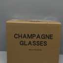 UMEIED 6 Oz Classic Champagne Flutes Set of 6, Long Stemmed Crystal Clear Champagne Glasses, Sparkling Wine Glasses for Home Party Wedding Birthday Housewarming Gifts