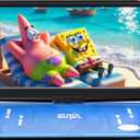 SUNPIN 17.9" Portable DVD Player with 15.6 inch Large HD Swivel Screen, Long Lasting Rechargeable Battery, Support USB/SD Card/AV in&Out and Multiple Disc Formats, Louder Stereo Speaker, Blue