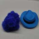JaGely 24 Pieces Neon Party Supplies 24 Neon Gangster Hats 24 Pcs Feather Boas for Halloween Glow Party Hora Loca 80's