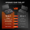 76 in 1 Magnetic Ratchet Screwdriver Set, Multi Bit Ratcheting Screwdriver Set with S2 Steel Bits, Detachable Design & Storage Case,Tool Kit for home Computer,Furniture,Electronics, Bicycle and DIY