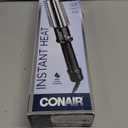 Conair Instant Heat Curling Iron Brush, 1 1/4-Inch Barrel Curling Brush for Short Hair, 30-Second Heat-Up with 25 Heat Settings for All Hair Types, Black