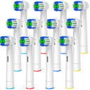Replacement Toothbrush Heads Compatible with Oral B Braun, 12 Pcs Professional Electric Toothbrush Brush Heads Compatible with Oral B Replacement Heads Refill 7000/Pro 1000/9600/500/3000