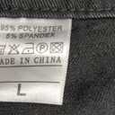 ZERMOM Women's Cropped Denim Jacket Button Down Long Sleeve Fitted Crop Top Jean Coat (Large, Black)